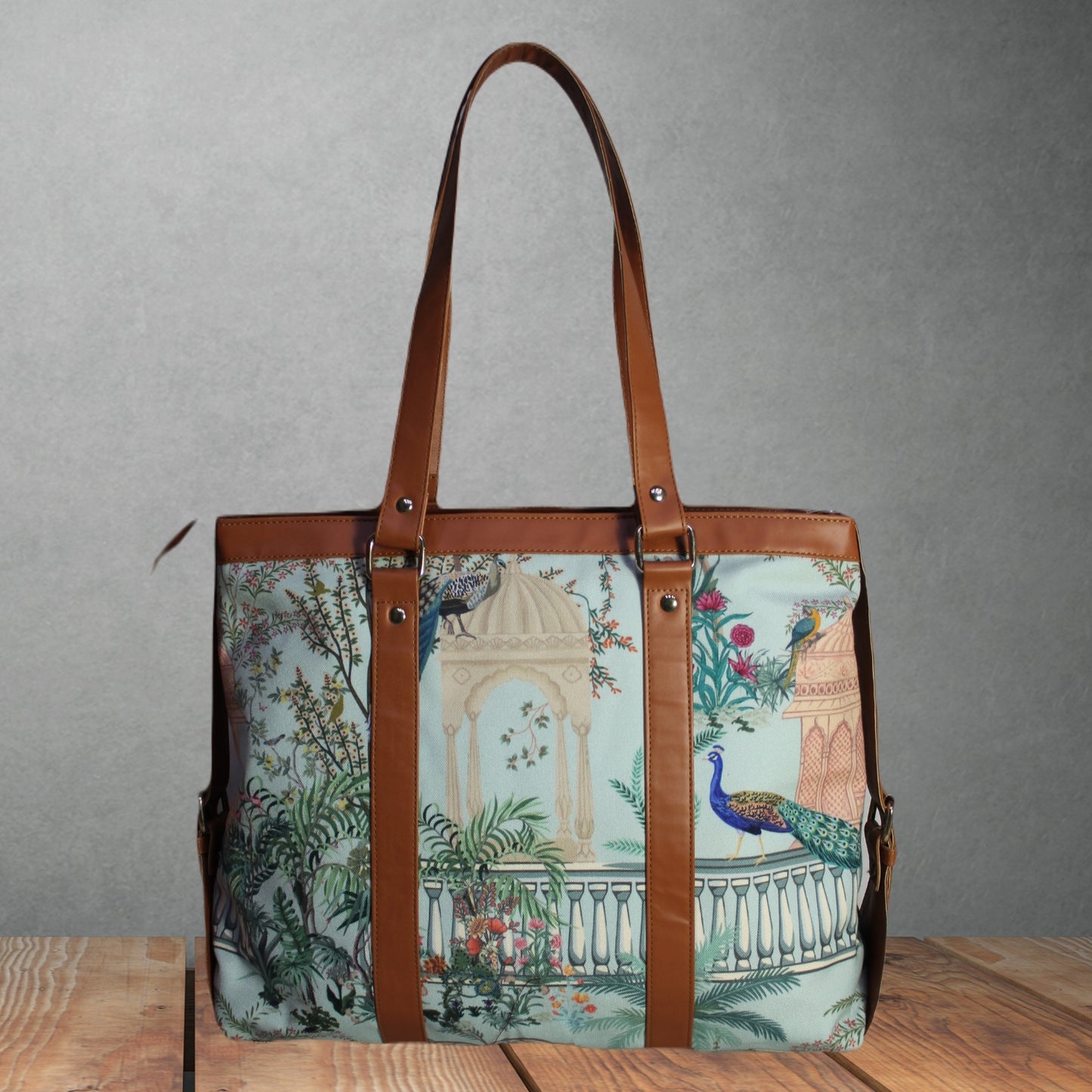 MUGHAL GARDEN PRINTED OFFICE TOTE BAG
