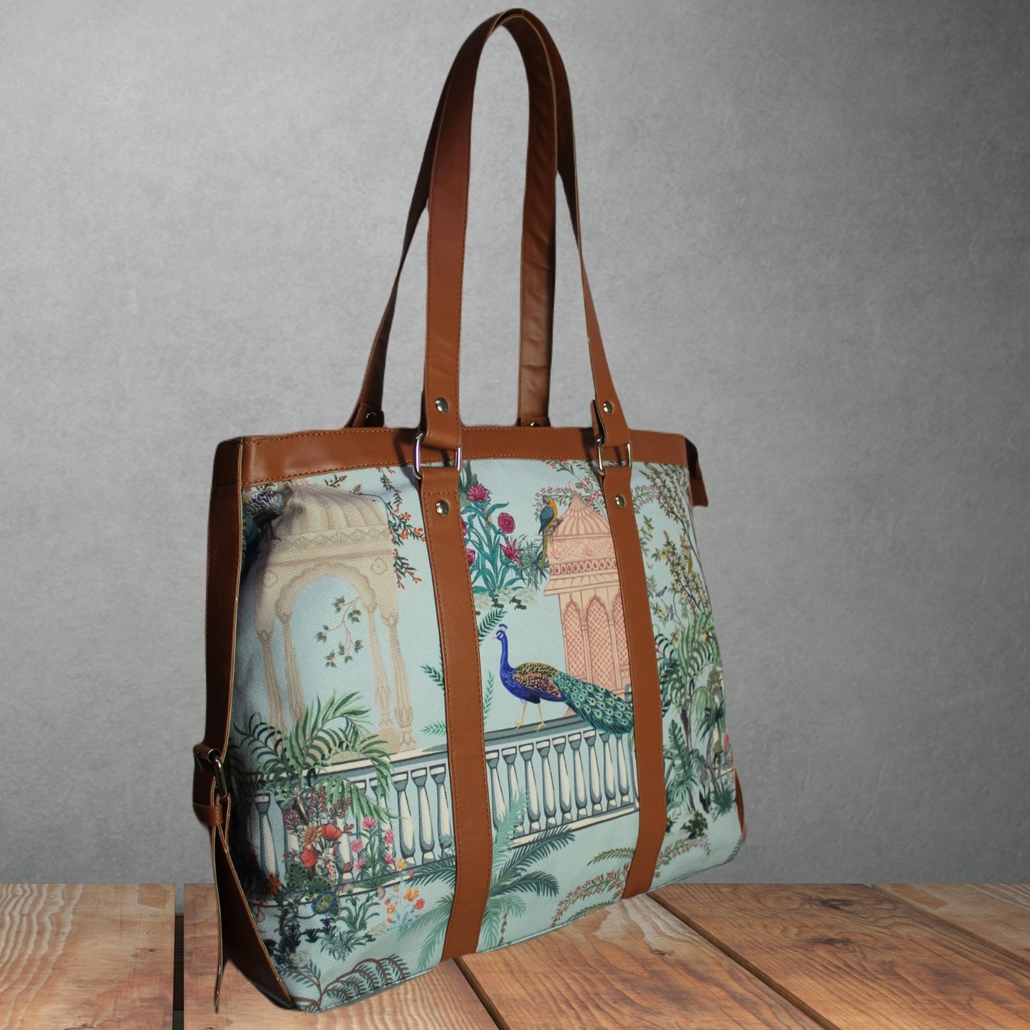 MUGHAL GARDEN PRINTED OFFICE TOTE BAG