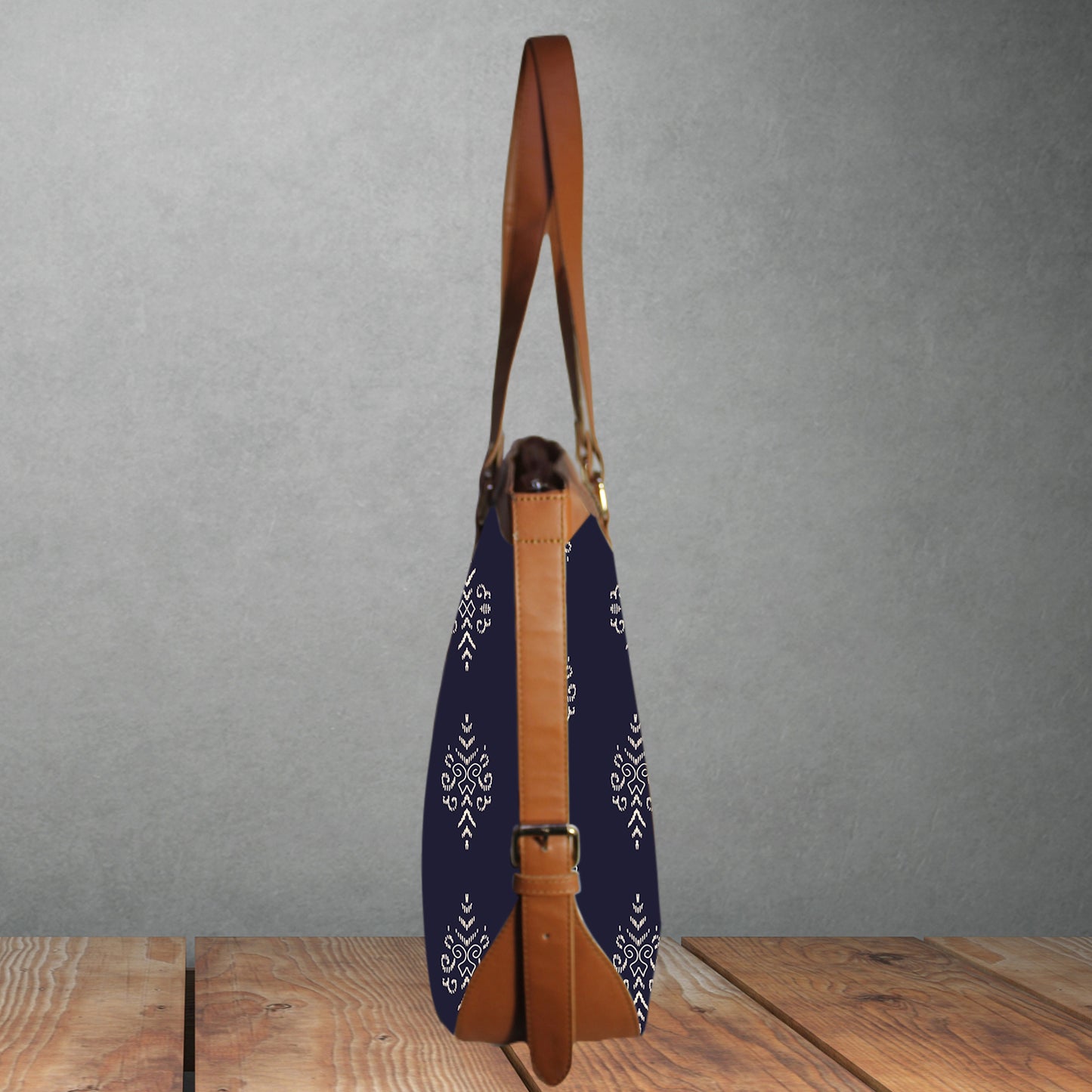 ETHNIC SMALL PAISLEY PRINT OFFICE TOTE BAG