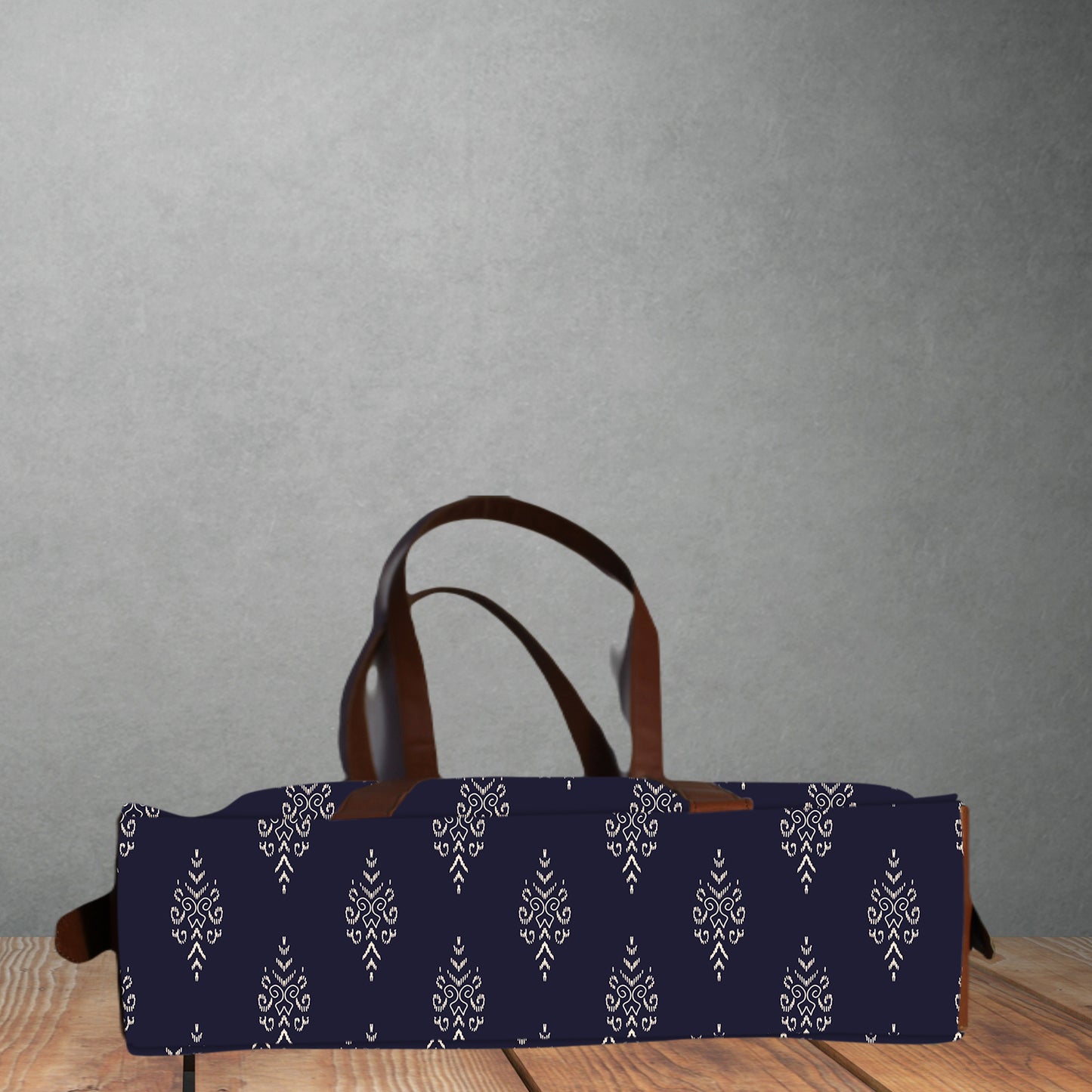 ETHNIC SMALL PAISLEY PRINT OFFICE TOTE BAG
