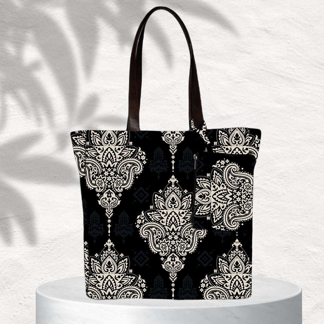 BIG PAISLEY PRINT TOTE BAG