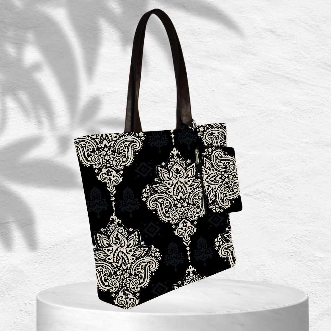 BIG PAISLEY PRINT TOTE BAG