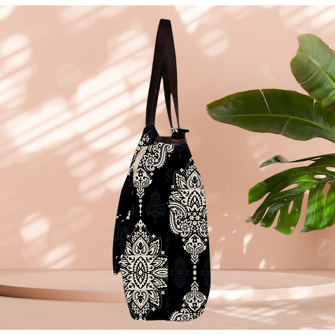ETHNIHIC BIG PAISLEY PRINT TOTE BAG