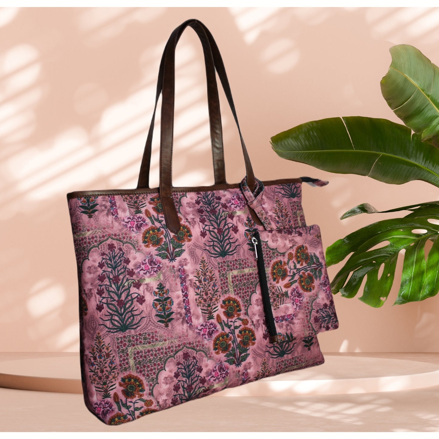 JAIPURI FLORAL PRINTED TOTE BAG