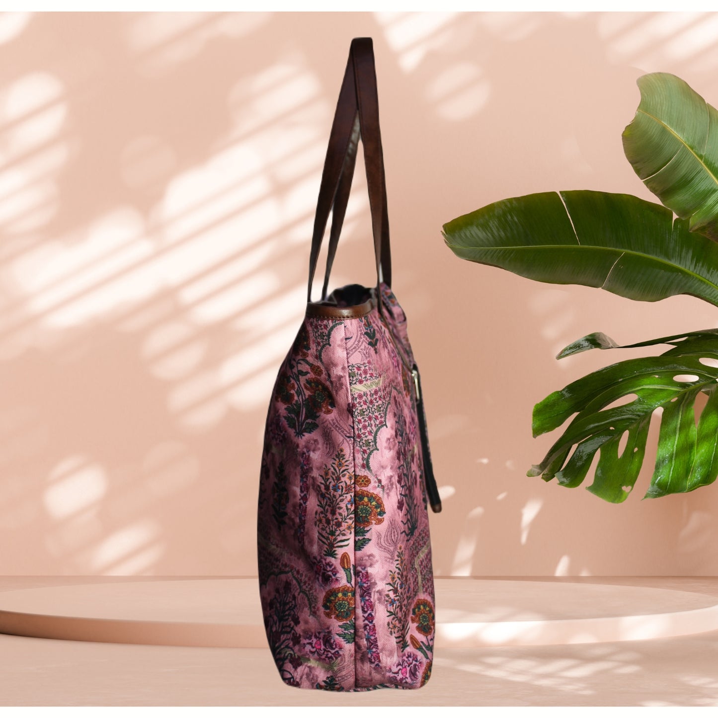 JAIPURI FLORAL PRINTED TOTE BAG