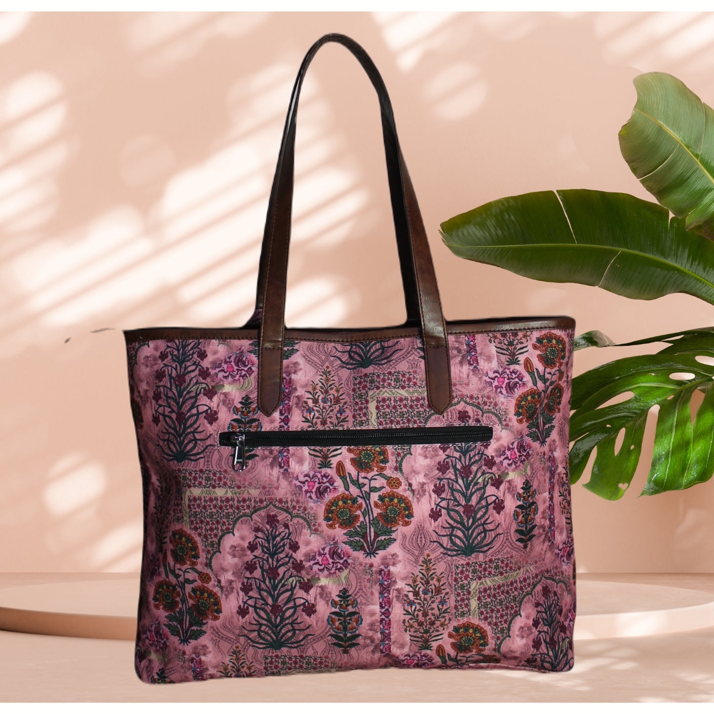 JAIPURI FLORAL PRINTED TOTE BAG