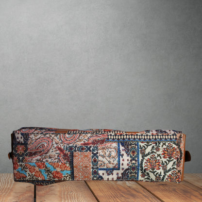 ETHNIC PAISLEY PATCHWORK PRINT OFFICE TOTE BAG