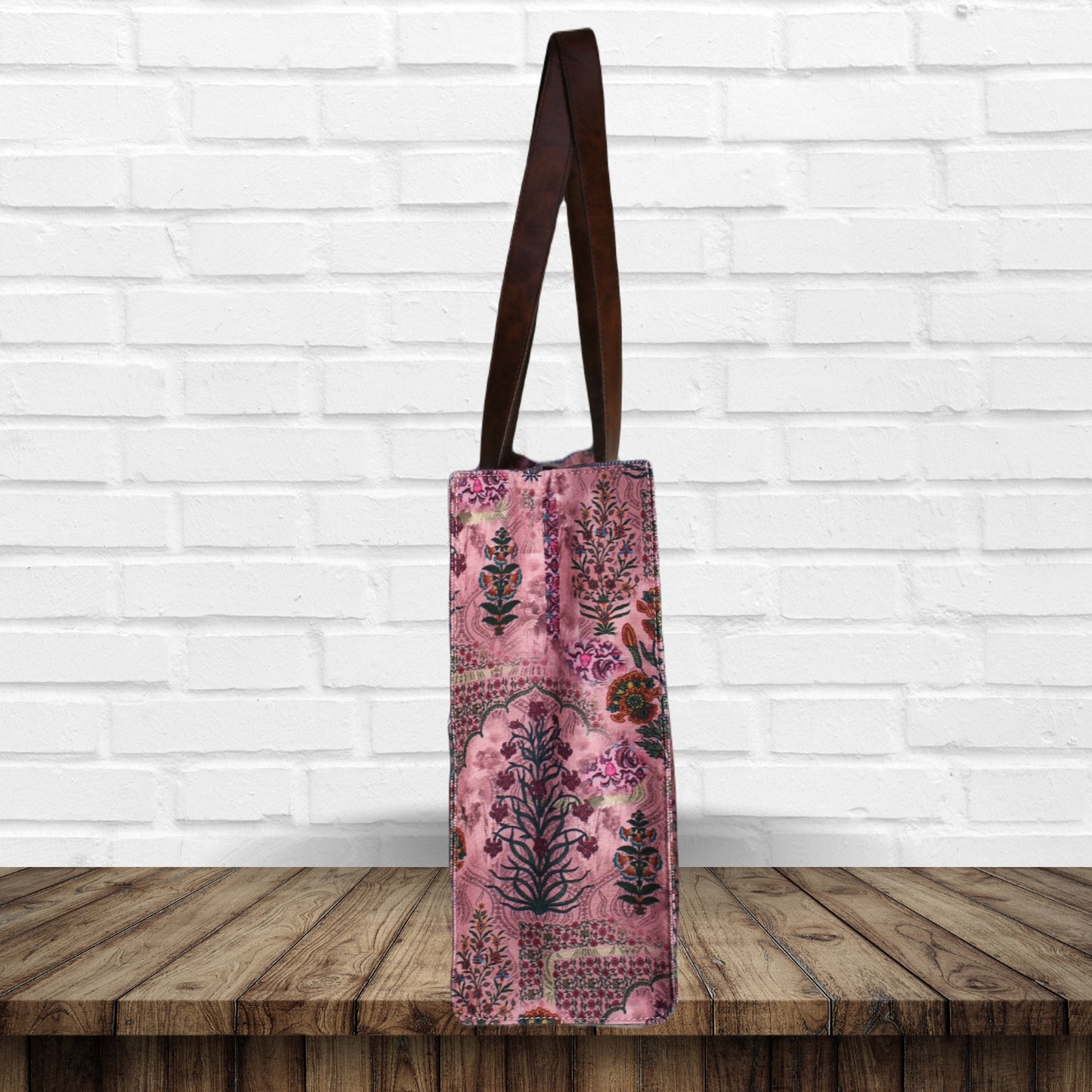 Introducing our Jaipuri Floral Print Canvas Tote Bag