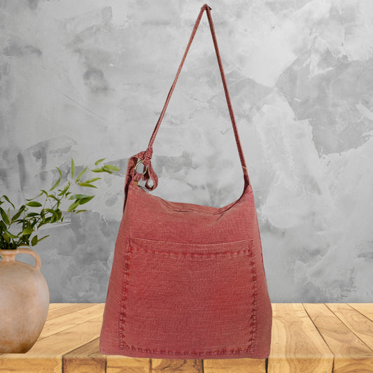 Large Washed Linen Handbag – Timeless, Soft & Effortlessly Stylish